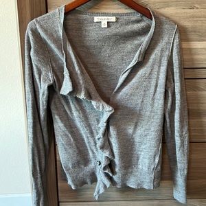 Italian yarn Banana Republic ruffled cardigan - size M